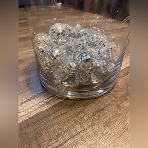 Party, decorations, crystals, and disco balls set